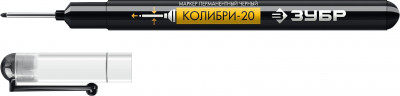 ЗУБР колибри-20 черный, наконечник l 20 мм, ? 2 мм, перманентный маркер для отверстий (06328-2)
