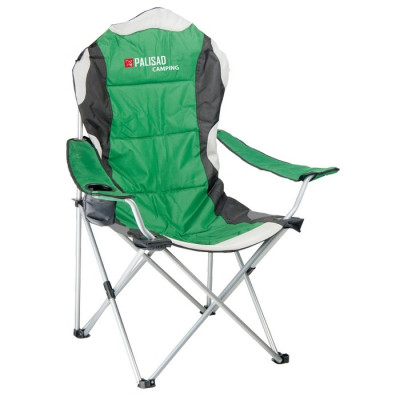 Кресло складное с подлокотниками и подстаканником 60x60x110/92 см, camping// palisad