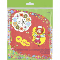 Салфетка из микрофибры для кухни коралл. 350х400 мм// elfe