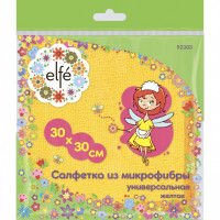 Салфетка универс. из микрофибры желт. 300х300 мм// elfe