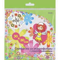 Салфетки из микрофибры цветная 300х300 мм// elfe