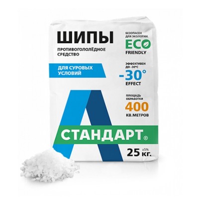 Противогололедный материал а-стандарт шипы (25 кг)
