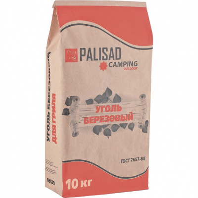 Уголь берёзовый, 10 кг, россия camping// palisad