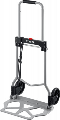 Stayer protruck, до 70кг, каркас и платформа из алюминия, платформа 39х28см, колеса d13 см, вес 3.0кг, складная хозяйственная тележка (38755-70)