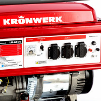 Генератор бензиновый lk 6500,5,5 квт, 230 в, бак 25 л, ручной старт// kronwerk
