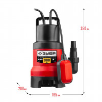 ЗУБР 900 вт, дренажный насос для грязной воды (нпг-м1-900)