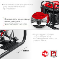 ЗУБР 5500 вт, бензиновый генератор с автозапуском (сба-5500)