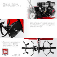 ЗУБР 6.5 л.с., бензиновый культиватор (мкт-170)