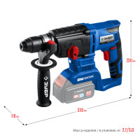 ЗУБР т7, 20 в, 26 мм, без акб, бесщеточный перфоратор, профессионал (pb-260)