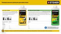 Steher ultra active foam, 1 л, концентрированный шампунь для минимоек универсальный (76051-1)