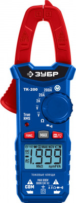 ЗУБР тк200 цифровые токовые клещи (59828)