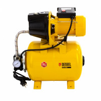 Насосная станция ps1100с, 1100 вт, 4500 л/ч, ресивер 24 л, напор 46 м, чугун// denzel