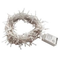 Гирлянда новогодняя светодиодная 50led, 230в, белый свет, 5м, 8 режимов, ip20