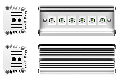 Светодиодный светильник ledcraft lc-15-ups-w 15 ватт холодный белый ip67