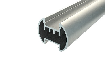 Профиль полукруг алюминиевый lc-lks-2328-2 anod