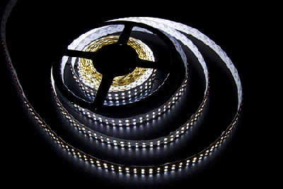 Светодиодная лента ledcraft smd 3528 19.2 ватт на метр 240 диодов на метр ip 33 холодный белый