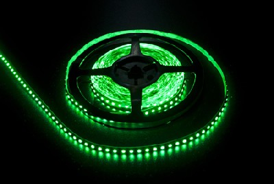 Светодиодная лента ledcraft smd 3528 9.6 ватт на метр 120 диодов на метр ip 33 зеленый