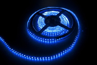 Светодиодная лента ledcraft smd 3528 9.6 ватт на метр 120 диодов на метр ip 33 синий