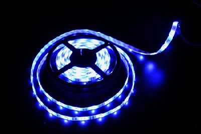 Светодиодная лента ledcraft smd 5050 7.2 ватт на метр 30 диодов на метр ip 65 синий