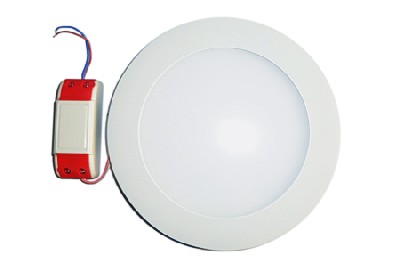 Ledcraft downlight белый круглый 180*180*23 10 ватт теплый белый