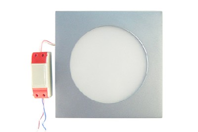 Ledcraft downlight серый квадратный 180*180*23 10 ватт холодный белый