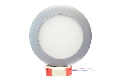 Ledcraft downlight серый круглый 180*180*23 10 ватт холодный белый