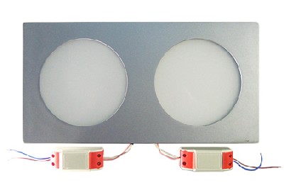 Ledcraft downlight серый прямоугольный 350*180*20 20 ватт теплый белый