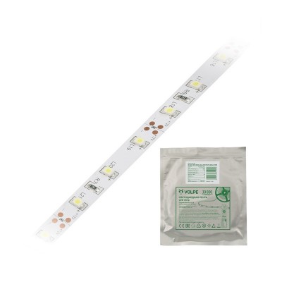 Лента светодиодная smd2835 12в, 60led/м, 4,8вт/м, 400лм/м, 3000к, 5м, ip20