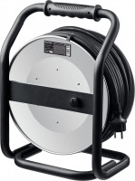 Kraftool кг 3х2.5 30м 4000вт ip44, heavy dutyсиловой удлинитель на стальной катушке (55086-30)