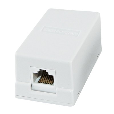 Тдм розетка компьютерная rj-45 о/у, 1 гнездо, кат.5е, внешняя, ip20, белая. sq1809-0003