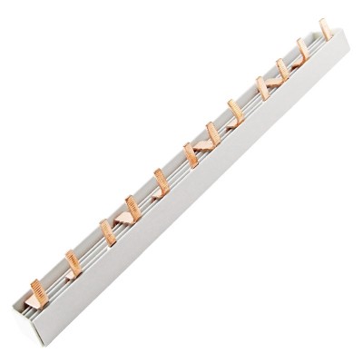 Шина соединительная тип pin (штырь-гребенка) l=22см, 63а, ip20, 3п (на 12 модулей)