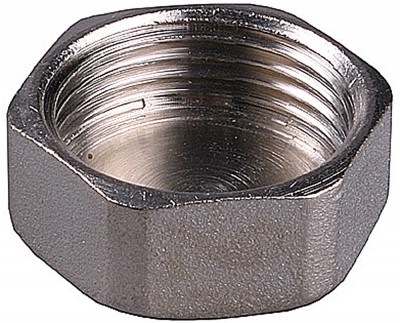 Заглушка general fittings никелированная латунь, 6-ти гранная головка, внутренняя резьба, 1/2