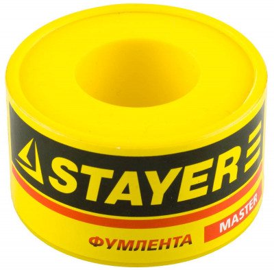Stayer 0.075 мм х 25 мм х 10 м, 0.40 г/см3, фум лента (12360-25-040)