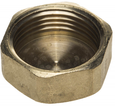 Заглушка general fittings латунь, 6-ти гранная головка, внутренняя резьба, 1