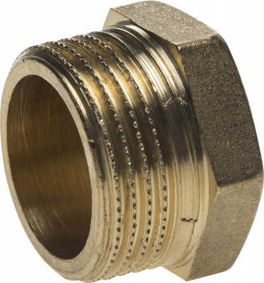 Заглушка general fittings латунь, 6-ти гранная головка, наружная резьба, 3/4