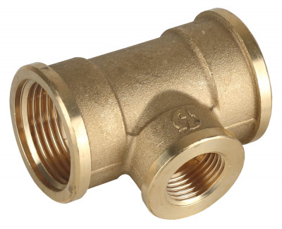 Тройник general fittings переходной, латунь, г/г/г, 3/4