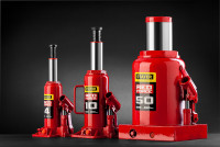 Stayer red force, 12 т, 230 - 465 мм, бутылочный гидравлический домкрат, professional (43160-12)