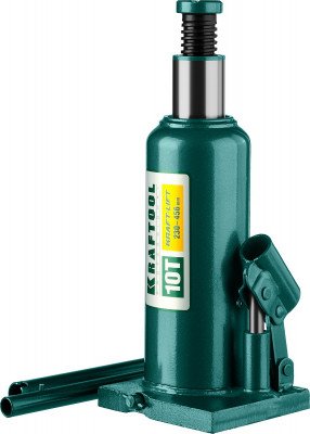 Kraftool kraft-lift, 10 т, 230 - 460 мм, бутылочный гидравлический домкрат (43462-10)