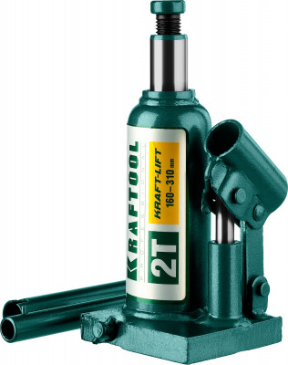 Kraftool kraft-lift, 2 т, 158 - 308 мм, бутылочный гидравлический домкрат (43462-2)