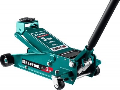 Kraftool kraft-lift, 3 т, 130 - 465 мм, подкатной домкрат с быстрым подъемом для сто (43450-3)