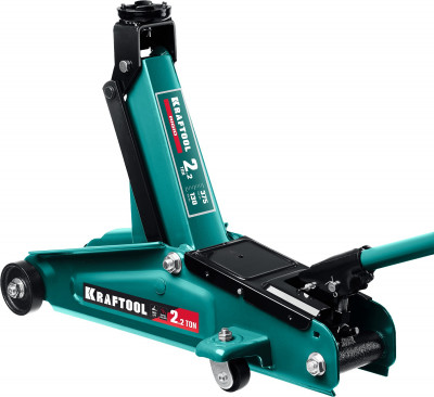 Kraftool rigid, 2.2 т, 130 - 375 мм, подкатной домкрат с увеличенным подъемом (43452-2)
