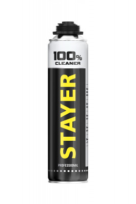 Stayer 100% cleaner, 500 мл, очиститель монтажной пены, professional (41139)