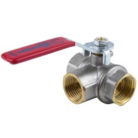 Кран шаровой 3/ход ду20 рыч 1020-02 aquasfera