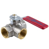 Кран шаровой 3/ход ду20 рыч 1020-02 aquasfera