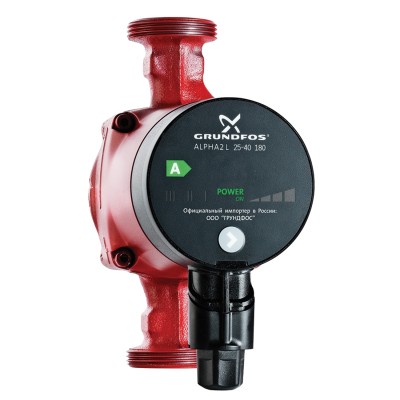 Насос циркул мокрый ротор alpha2 l 25-40 180 1x230v в/к 98257789 grundfos