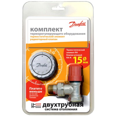 Комплект термостат угл ra-n ду20 013g0015+013g2940 ra 2940 двухтр 013g2153 danfoss