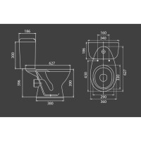 Унитаз компакт pro бел воронк г/выпуск н/подвод в/к 1.p215.5.s00.00b.f santeri