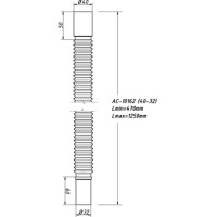 Гофра 40x40/50 l=360-850 ас-10101 орио