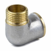 Угольник латунь никель ду25 м/р 9002-03 aquasfera
