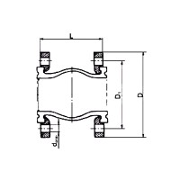 Компенсатор di ду80 ру10/16 фл 7240 tecofi